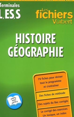 Livrenpoche : Les fichiers vuibert : Histoire-géographie terminales l - es - s (fiches) - Rozenn Le Guennec - Livre