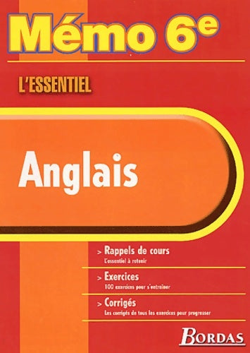 Livrenpoche : Memo essentiel anglais 6e (ancienne edition) - Collectif - Livre