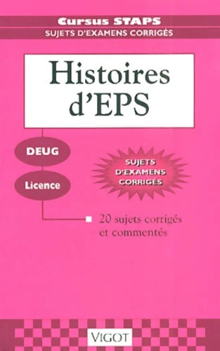 Livrenpoche : Sujets corrigés sur l'histoire de l'EPS - Saint-Martin - Livre