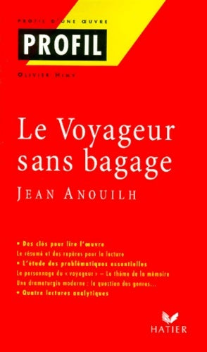 Livrenpoche : Le voyageur sans bagage - Jean Anouilh - Livre