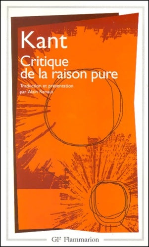 Livrenpoche : Critique de la raison pure - Kant Emmanuel - Livre