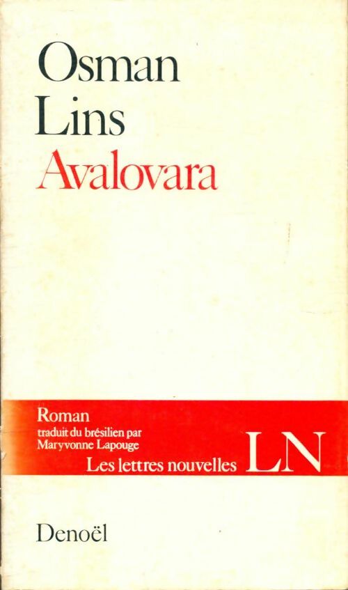 Livrenpoche : Avalorava - Osman Lins - Livre