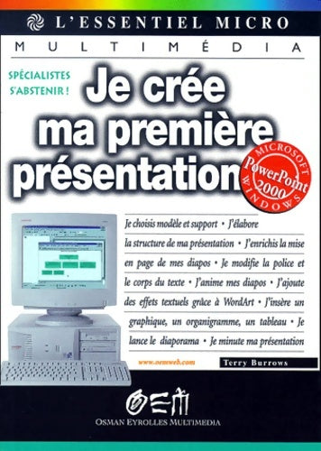 Livrenpoche : Je crée ma première présentation avec powerpoint - Burrows - Livre