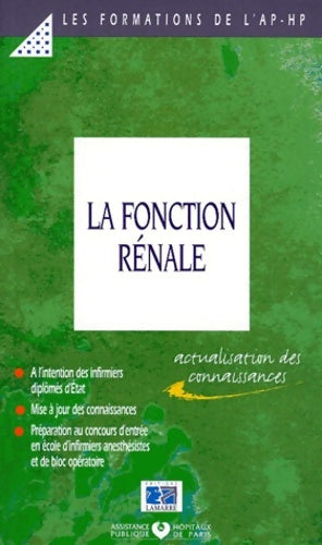 Livrenpoche : La fonction rénale : Actualisation des connaissances - Aphp - Livre