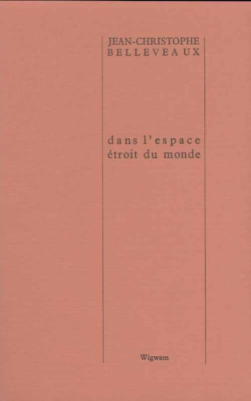 Livrenpoche : Dans l'espace étroit du monde - Jean-Christophe Belleveaux - Livre