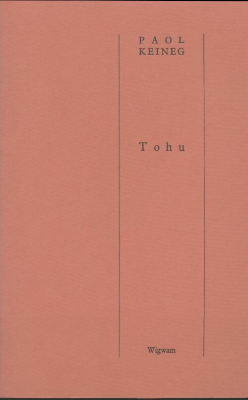 Livrenpoche : Tohu - Paol Keineg - Livre