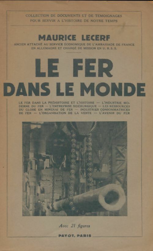 Livrenpoche : Le fer dans le monde - Maurice Lecerf - Livre
