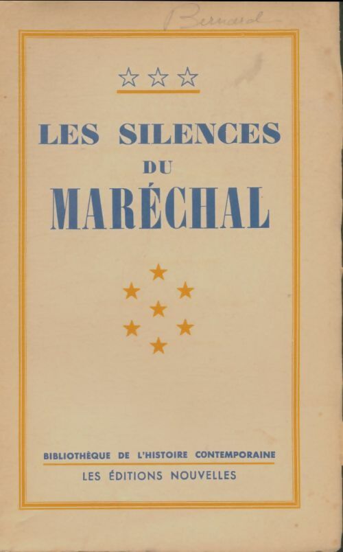 Livrenpoche : Les silences du maréchal - Collectif - Livre