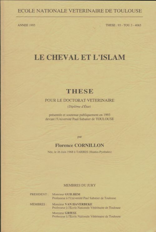 Livrenpoche : Le cheval et l'Islam - Florence Cornillon - Livre