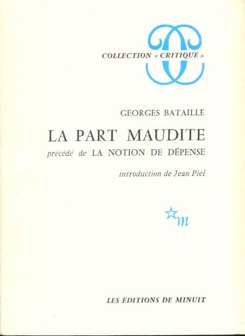 Livrenpoche : La part maudite - Georges Bataille - Livre