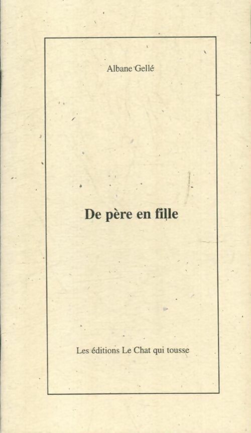 Livrenpoche : De père en fille - Albane Gellé - Livre