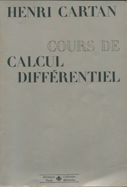 Livrenpoche : Cours de calcul différentiel - Henri Cartan - Livre