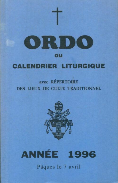 Livrenpoche : Ordo ou calendrier liturgique année 1996 - Collectif - Livre