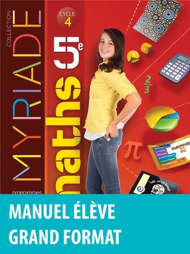 Livrenpoche : Myriade 5e - Manuel élève - Grand Format . Nouveau programme 2016 - Collectif - Livre