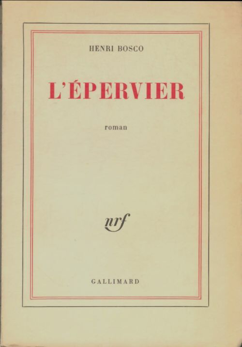 Livrenpoche : L'épervier - Henri Bosco - Livre