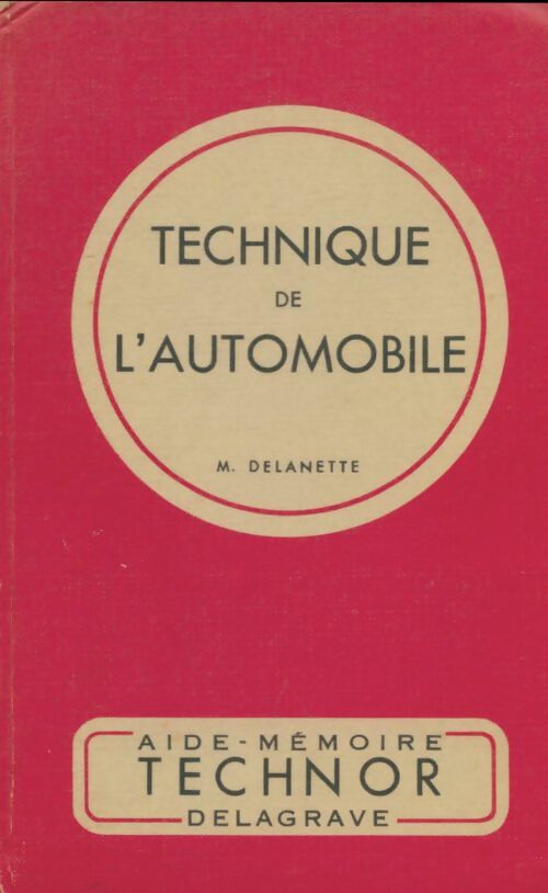 Livrenpoche : Technique de l'automobile - M Delanette - Livre