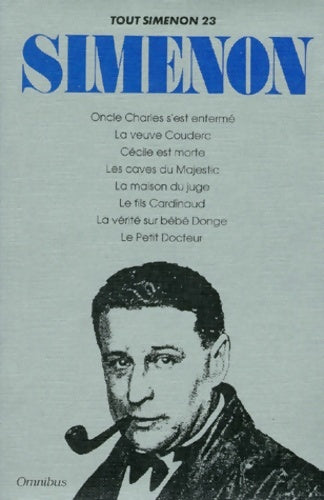 Livrenpoche : Tout simenon Tome XXIII (8 romans) - Georges Simenon - Livre