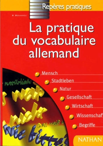 Livrenpoche : La pratique du vocabulaire allemand - Collectif - Livre