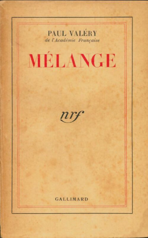 Livrenpoche : Mélange - Paul Valéry - Livre