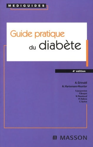 Livrenpoche : Guide pratique du diabète - André Grimaldi - Livre