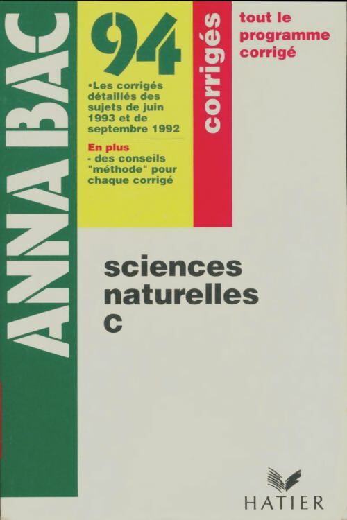 Livrenpoche : Sciences naturelles C corrigés - Collectif - Livre