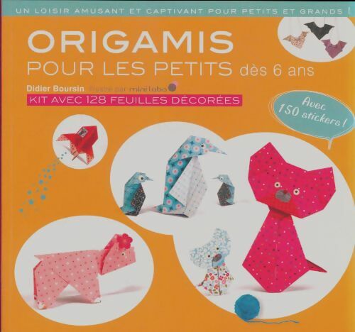 Livrenpoche : Origamis pour les petits - Didier Boursin - Livre