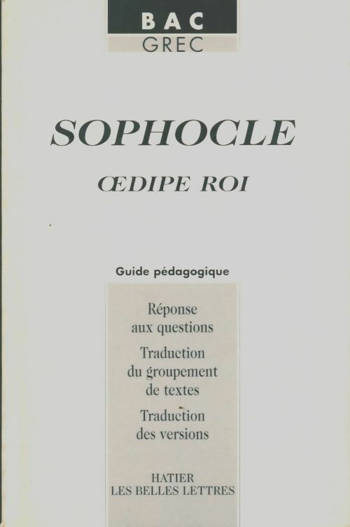 Livrenpoche : Sophocle Oedipe roi - Danielle Jouanna - Livre