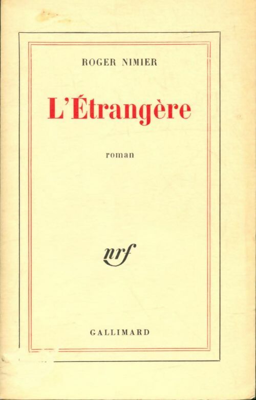 Livrenpoche : L'étrangère - Roger Nimier - Livre