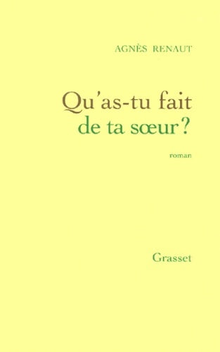 Livrenpoche : Qu'as-tu fait de ta soeur ? - Renaut - Livre