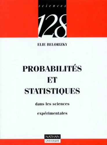 Livrenpoche : Probabilités et statistique dans les sciences expérimentales - Elie Belorizky - Livre