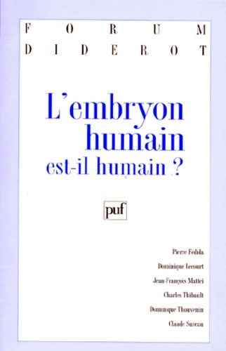 Livrenpoche : L'embryon humain est-il humain? - Charles Thibault - Livre