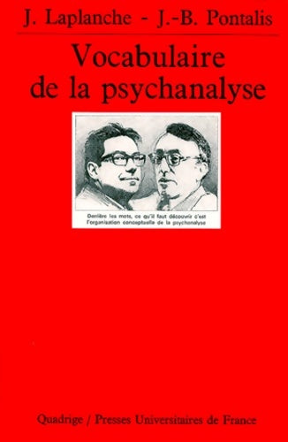 Livrenpoche : Vocabulaire de la psychanalyse - Jean-Bernard Pontalis, Jean Laplanche - Livre