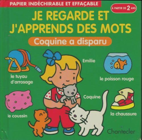 Livrenpoche : Je regarde et j'apprends les mots. Coquine a disparu a partir de 2 ans - Collectif - Livre