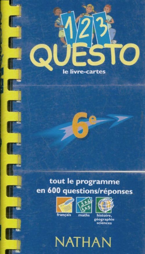 Livrenpoche : 1 2 3 questo 6e - Collectif - Livre