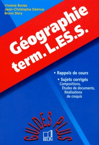 Livrenpoche : Géographie terminales l es s - Viviane Bories - Livre