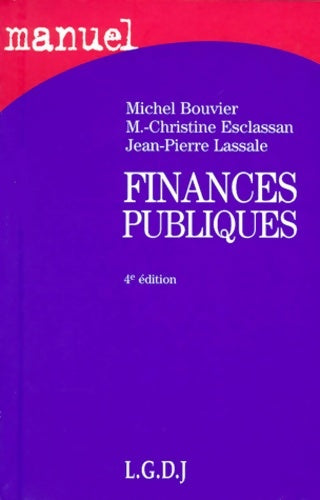 Livrenpoche : Finances publiques - Jean-Pierre Lassale - Livre