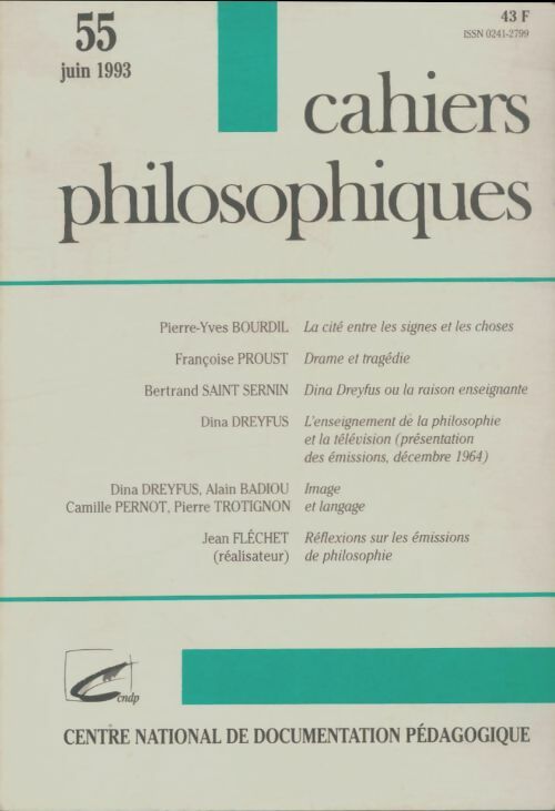 Livrenpoche : Cahiers philosophiques n°55 - Collectif - Livre