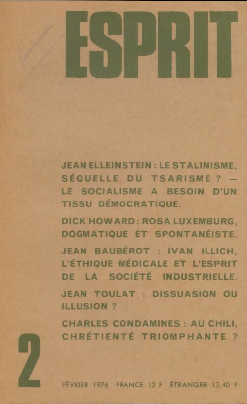 Livrenpoche : Esprit n°454 - Collectif - Livre