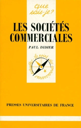 Livrenpoche : Les sociétés commerciales - Paul Didier - Livre