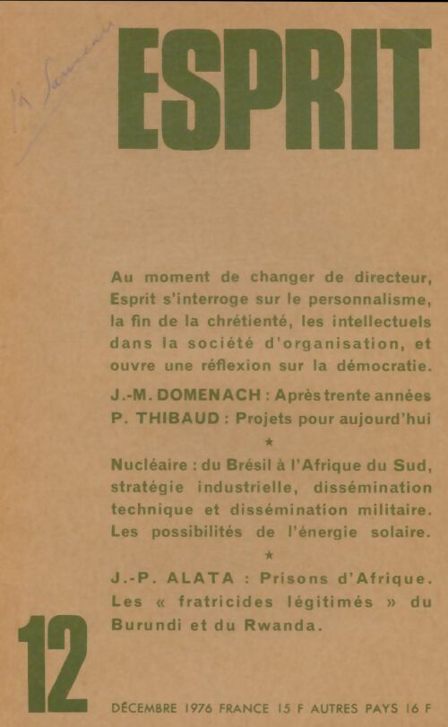 Livrenpoche : Esprit n°463 - Collectif - Livre