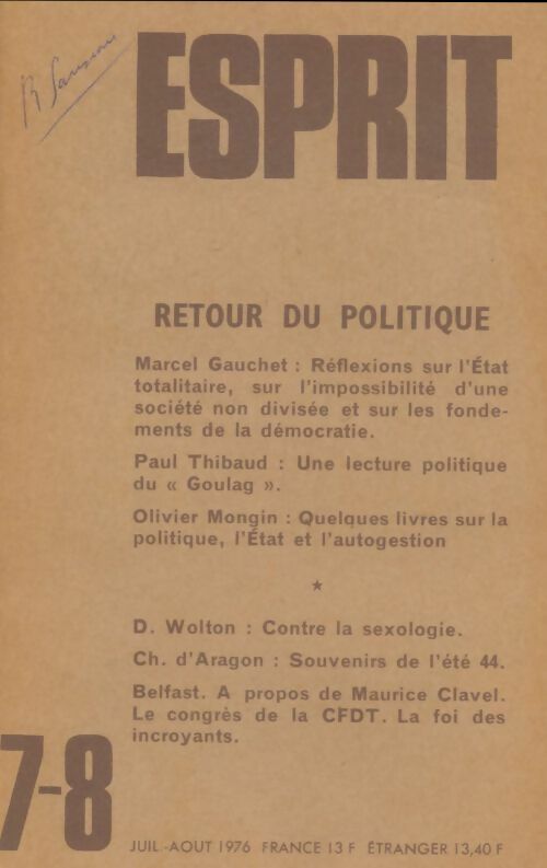 Livrenpoche : Esprit n°459 - Collectif - Livre