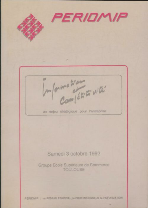 Livrenpoche : Information et compétitivité - Collectif - Livre