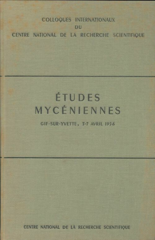 Livrenpoche : Études mycéniennes - Collectif - Livre