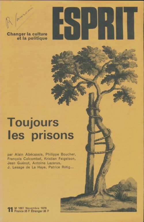 Livrenpoche : Esprit n°35 : Toujours les prisons - Collectif - Livre