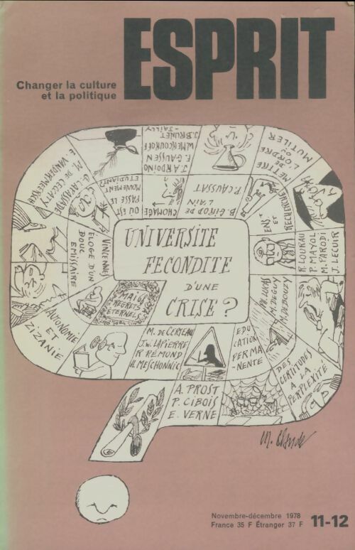 Livrenpoche : Esprit n°11-12 : Université - Collectif - Livre