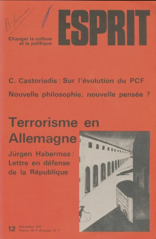 Livrenpoche : Esprit n°12 - Collectif - Livre