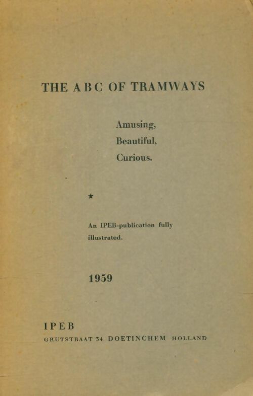 Livrenpoche : The ABC of tramways - B Willemsen - Livre