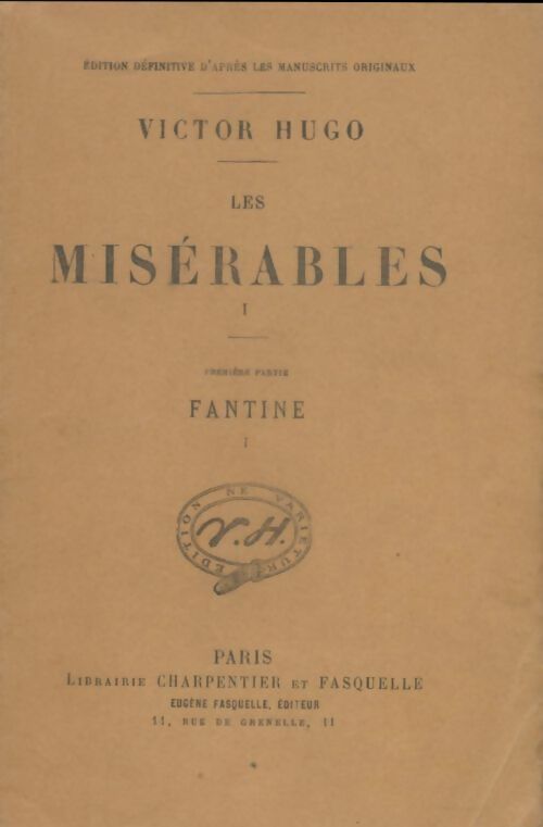 Livrenpoche : Les misérables Tome I - Victor Hugo - Livre
