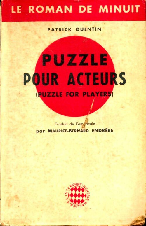 Livrenpoche : Puzzle pour acteurs - Patrick Quentin - Livre