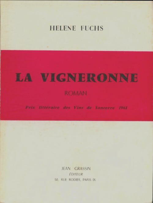 Livrenpoche : La vigneronne  - Hélène Fuchs - Livre